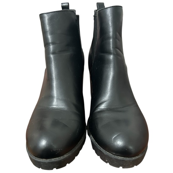 Rue 21 Berry Vegan Leather Chunky Boots Sz 8 - Picture 4 of 14